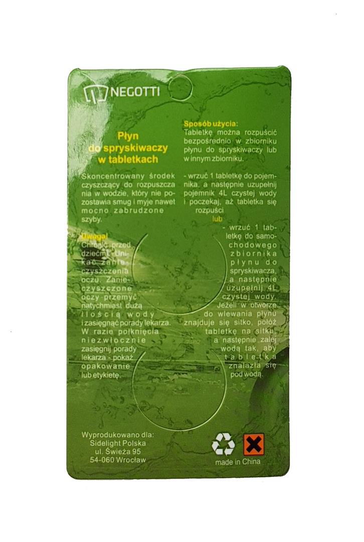 Negotti płyn do spryskiwaczy tabletki 2 szt.